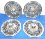 1966 1967 1968 1969 Ford Mustang Fairlane Falcon Orig 14" Wire Wheel Covers Set. Fixed Price $599.00.