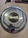1 True Spoke Cragar Chrome Wire Wheel Center Cap 6" Hex Classic Black (3RD). Fixed Price $100.00.