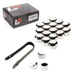 20X Wheel Bolts Caps Set Chrome Colored 17 Mm For Mercedes-benz Car. Fixed Price $25.03.
