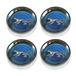 Scott Drake Center Caps Blue Original Wheels Set Mercury Cougar Mustang 1969-70. Fixed Price $170.95.