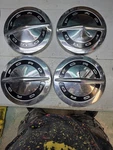 Ford Dog Dish Hub Caps 10 1/2" Set Of Poverty 1964 1965 1966. Fixed Price $275.00.
