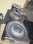 Set 92-97 Crown Victoria Grand Marquis Oem Wheel Covers Hub Caps Spoke Style 15". Fixed Price $63.75.