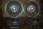 Vintage Set Of Oem 1987 Cadillac Deville Fleetwood 14" Hubcaps- Wheel Covers. Fixed Price $109.99.