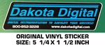 Dakota Digital Instrumentation - Original Vinyl Decal Sticker. Fixed Price $5.07.