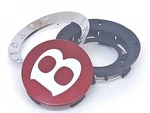 Bentley Continental Flying Spur Gtc Wheel Boss Ring Center Cap Set X1 Red. Fixed Price $219.90.