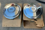 1967 1968 Nos Police Biscayne Bel Nova Rally Center Caps 3908672 Pair. Fixed Price $150.00.