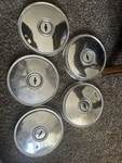 Vintage Chevrolet Hubcaps Set Of Dog Dish Poverty Gm Chevy BOWTIE9/5 Inch. Fixed Price $199.95.