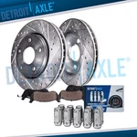 Front Drilled Rotors Brake Pads W/ 10PC Lug Nuts For Impala Dts Lucerne Lacrosse. Fixed Price $135.28.