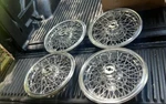 Wheel Covers Set Of Chevy Monte Carlo 14" Wire Spoke Hubcaps 1978-1988 Nos Gm. Fixed Price $495.00.