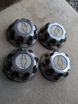 Set Of 4 Chevrolet Chevy 2500/3500 Chrome 8-LUG Center Wheel Hubcap 15052380. Fixed Price $59.99.