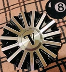 Velocity Wheels Part Number #CSVW10-1A Black/alloy Machined Center Cap.. Fixed Price $36.70.