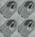 4 Deal Cragar Bullet Dome Wheel Rim Chrome Center Caps 3.28" Dia Bore. Fixed Price $49.99.