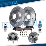 4 Lug Front Wheel Hub Bearing Drilled Rotor Brake Pads For Cobalt Pursuit G5 Ion. Fixed Price $171.16.