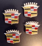 1970'S Cadillac Eldorado Wheel Cover Hubcap Crests Emblems Set Of 4 *vgc*. Fixed Price $152.96.