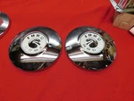 2 Used 55 56 Ford Fairlane Thunderbird Custom 10 1/4" Hubcaps #B6A-1130-A. Fixed Price $249.99.
