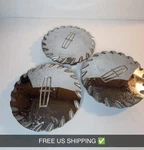 Oem (3) 93 Lincoln Chrome Center Cap F4LC-1A096-AA "one Tabs Missing". Fixed Price $38.00.