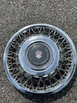 One 1986 To 1987 Oldsmobile Regency 14 Inch Locking Wire Spoke Hubcap. Fixed Price $43.12.