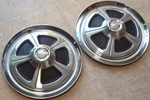 1968 Amc American Motors Amx Javelin 14" Hubcaps (X2), Oem Wheel Cover Pair. Fixed Price $32.00.