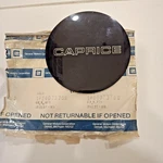 Gm Nos Caprice 86-96 Wheel Center Emblem, Part Number 14073758. Fixed Price $30.00.