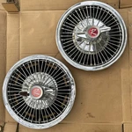 1965 Amc Rambler Wire Spoke Spinner 14" Hubcap - Set Of 2. Fixed Price $119.00.