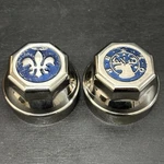 1920 Bpoe Elks & Fleur-de-lis Threaded Screw-on Brass Hubcap Grease. Fixed Price $100.00.