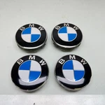 4 Original Bmw 36136783536 Hub Cover With Chrome Edge Alloy Rim 68 Mm. Fixed Price $62.90.