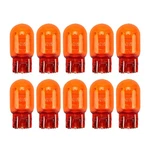 Hugwits 10 T20 Halogen Bulbs, 12V W21/5W Pcs, Amber# Double Filament. Fixed Price $15.99.