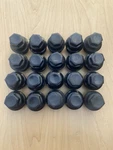 Genuine Gm Chevy Chevrolet Wheel Center Nut Caps Covers Black 15767268 Nos. Fixed Price $125.00.