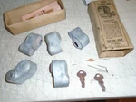 Nos 5) Tirelox Ivano Wheel Locks 1930 1931 1932 1933 1934 1935. Fixed Price $150.00.