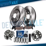 Front Rotors Brake Pads Wheel Hubs 12PC Lug Nut W/key For Malibu Equinox Terrain. Fixed Price $220.96.