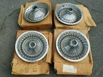 Nos Mopar Dodge Plymouth Charger Road Runner 14" Wire Wheel Hubcaps 1970S. Fixed Price $900.00.