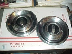 Oldsmobile 1966-67 Toronado Pair Dog Dish Bowl Rally Center Hubcaps. Fixed Price $124.99.