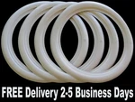 15" Rim Wide White Wall Port Set Ford Chevy Mopar Baby Moon Hub Cap Sytle. Fixed Price $66.83.