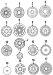 Genuine Ford Wheel Cover F2TZ-1130-A. Fixed Price $27.46.