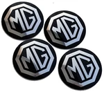 Mgb - Four (4) Rostyle Wheel Center Emblems. Fixed Price $12.00.