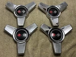 Lot Of 4 1965-66 Corvette 3 Bar Spinner Center Cap Orig Oem Free Ship. Fixed Price $59.00.