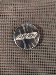 Apex Wheel Gloss Black Center Cap Part #BC-862. Plastic Still On Logo. Fixed Price $27.00.