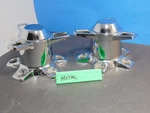 (2) Vintage Original Keystone 5 Nut Center Caps With 3 Bar Spinners Hot Rod.. Fixed Price $199.99.