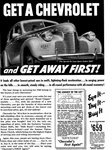 Vintage March 1940 Print Ad Chevrolet De Luxe Sport Sedan Chevy Car Automobilia. Fixed Price $29.99.