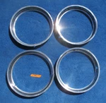 1959 1964 Oldsmobile Ribbed Style Deep Set Trim Rings Stainless 14" Black. Fixed Price $59.99.