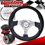 Carbon Fiber Inner Trim Pvc Steering Wheel + Red Quick Release For 93-97 Del Sol. Fixed Price $53.99.