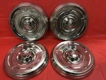 Vintage Set Of 4 1965 70 Amc Rambler Dog Dish Hubcaps Poverty Good Cond.. Fixed Price $59.99.