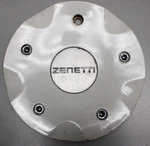 Used Single (1) Zenetti Aftermarket Center Cap C-163 No Screw "machined Logo". Fixed Price $68.00.