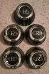 Original 1966-1970 Set Of 5, Buick Riviera, Center Wheel Caps, For 2 1/8 Hole. Fixed Price $375.00.