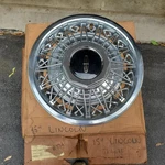 1978 1990 Lincoln Town Car Wire Spoke 15-INCH Hubcap Nos. Fixed Price $75.00.