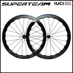 700C Carbon Superteam Classic Pro D28-50 Disc Brake Wheelset Shine Decals. Fixed Price $398.30.