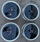 Pontiac Firebird Trans Am Knight Rider Turbocast Rims With Bowling Ball Hub Caps. Fixed Price $799.99.
