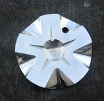Center Hubcap Chrome Custom Wheel Rim 6-1/16 ( P/n 736-CAP). Fixed Price $34.95.