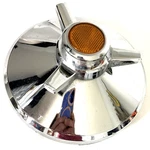 United Pacific 10254 3-BAR Chrome Wheel Spinner Center Cap Amber Insert Truck. Fixed Price $15.81.
