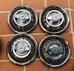 Vintage Chevy Ii Chevrolet Passanger Wire Spider Hubcaps 14" Spinner Used Nice. Fixed Price $258.00.